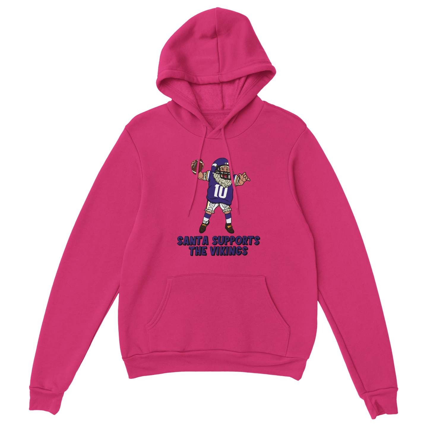 Minnesota Vikings Unisex Pullover Santa Hoodie