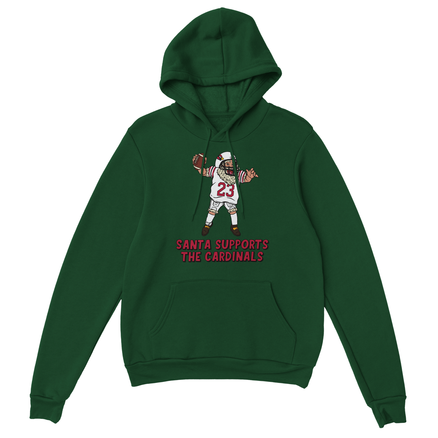 Arizona Cardinals Unisex Pullover Santa Hoodie