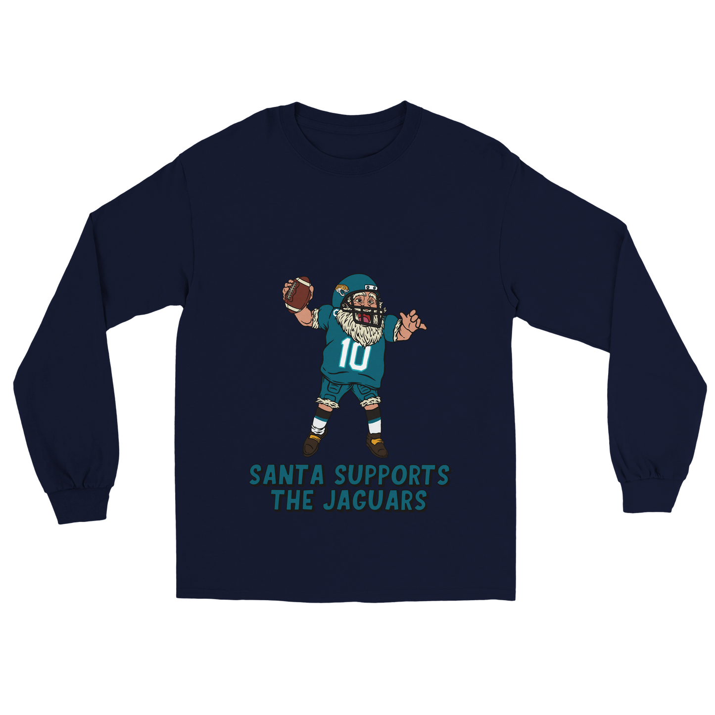 Jacksonville Jaguars Unisex Longsleeve Santa T-shirt