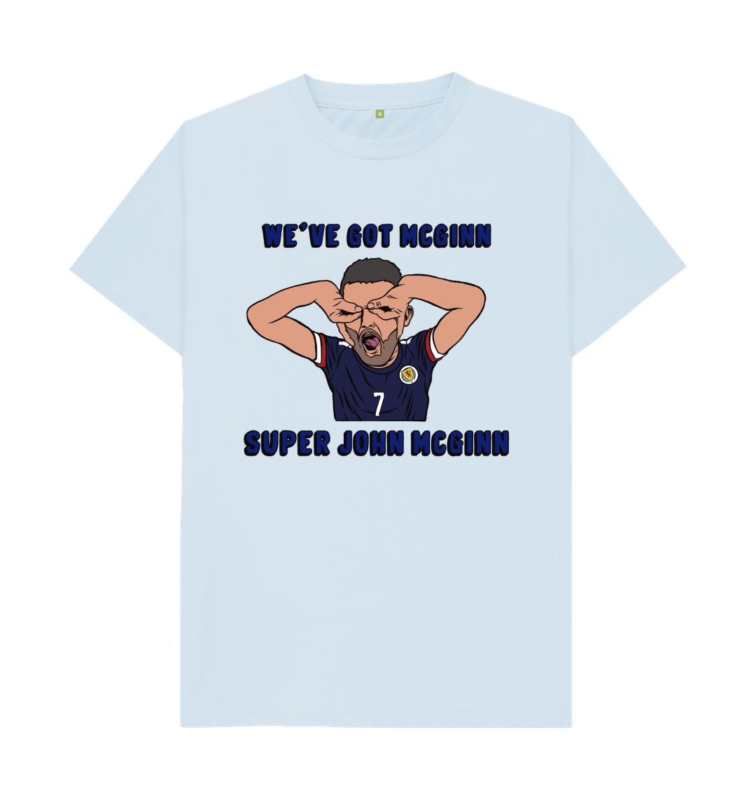 Sky Blue Scotland Euro 2024 Super John McGinn Men's T-shirt