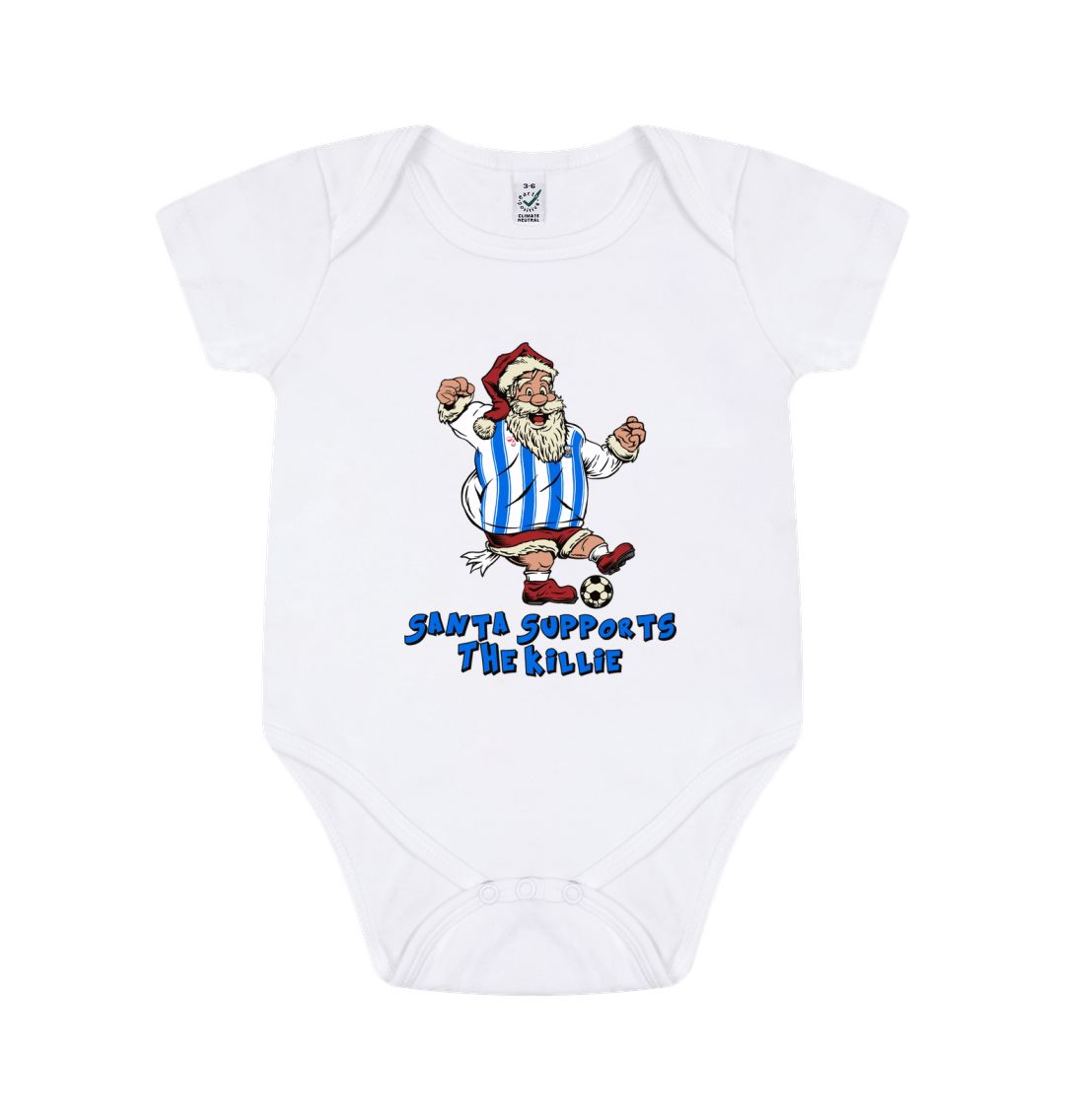 White Kilmarnock Baby Grow