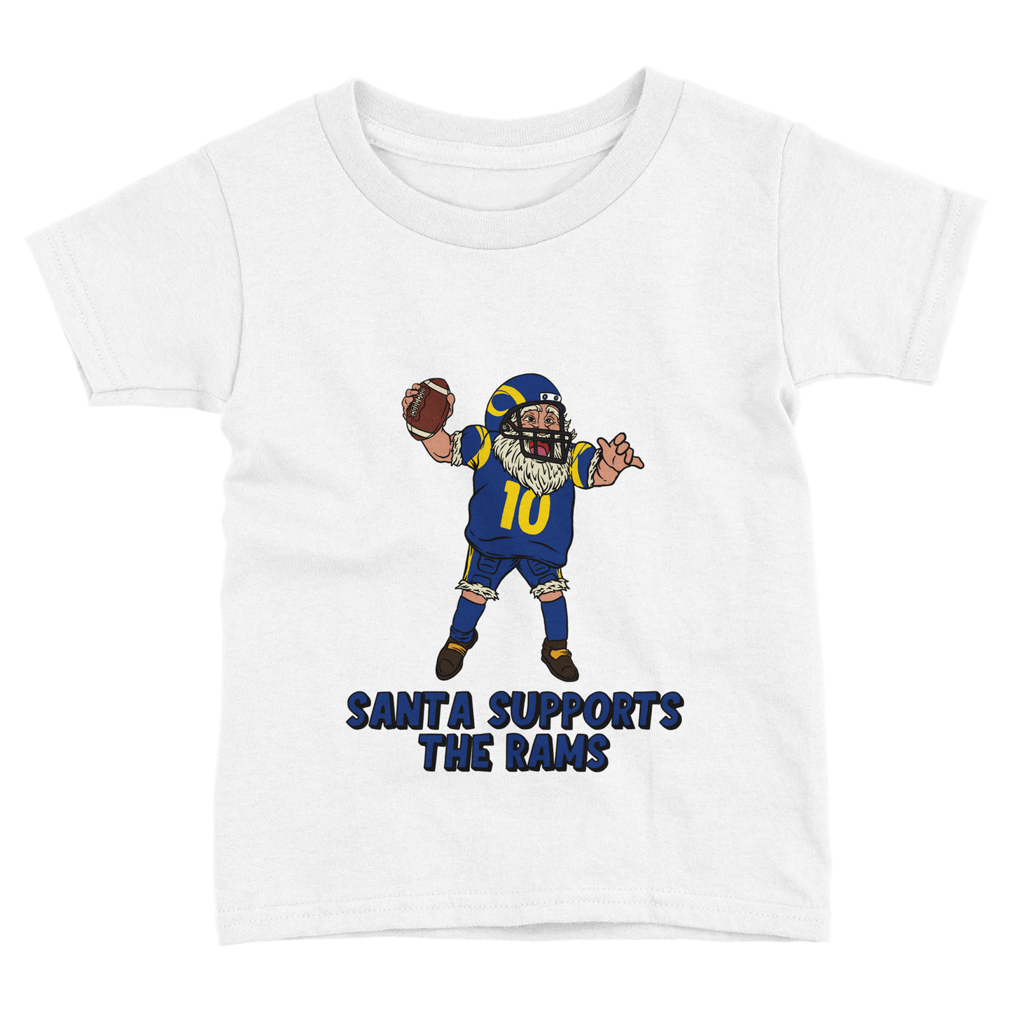 Los Angeles Rams Toddler Fine Jersey Santa T-Shirt