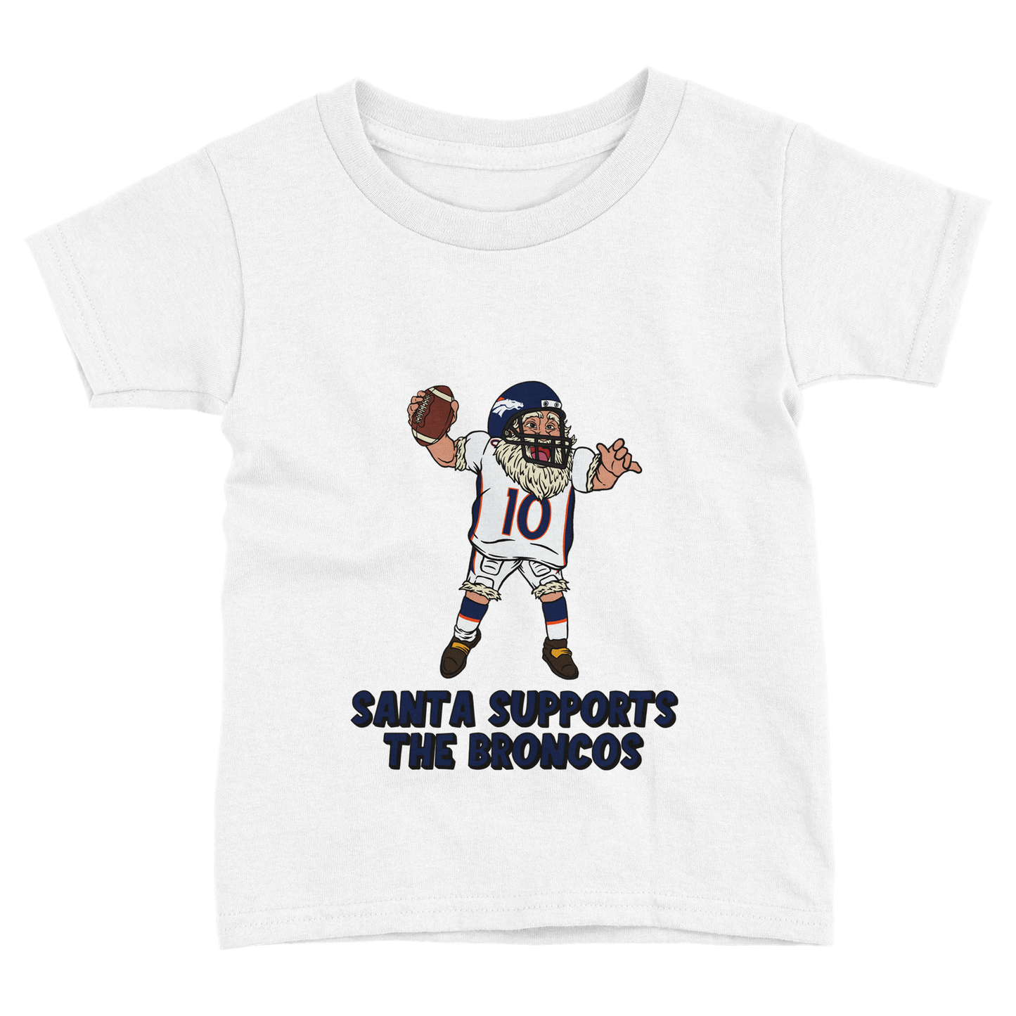 Denver Broncos Toddler Fine Jersey Santa T-Shirt