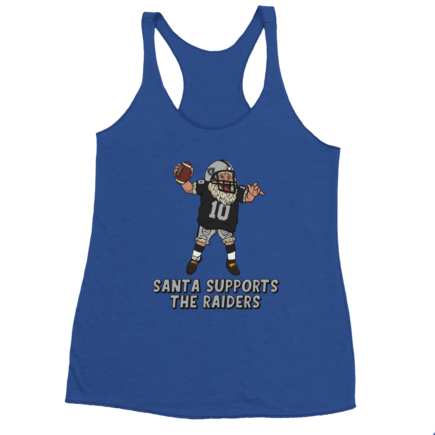 Las Vegas Raiders Women's Racerback Santa Tank Top