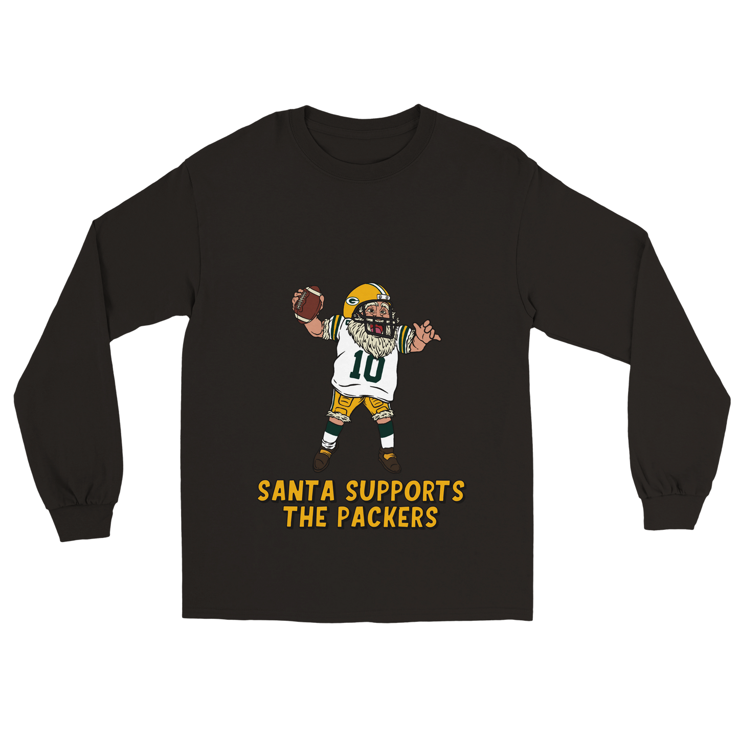 Green Bay Packers Unisex Longsleeve Santa T-shirt