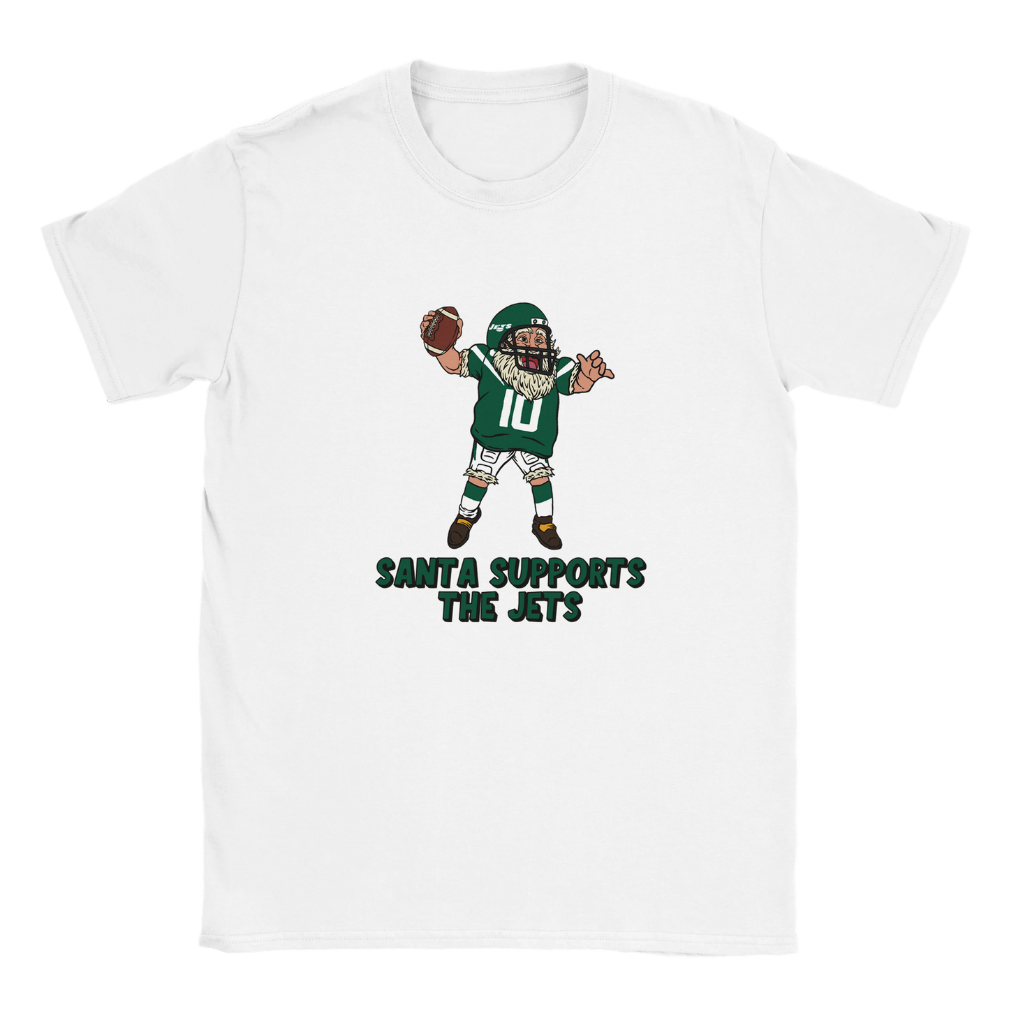 New York Jets Kids Crewneck Santa T-shirt