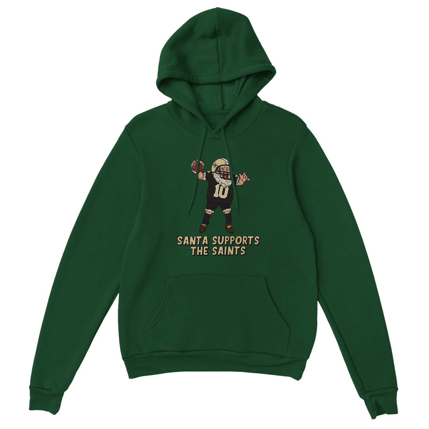 New Orleans Saints Unisex Pullover Santa Hoodie