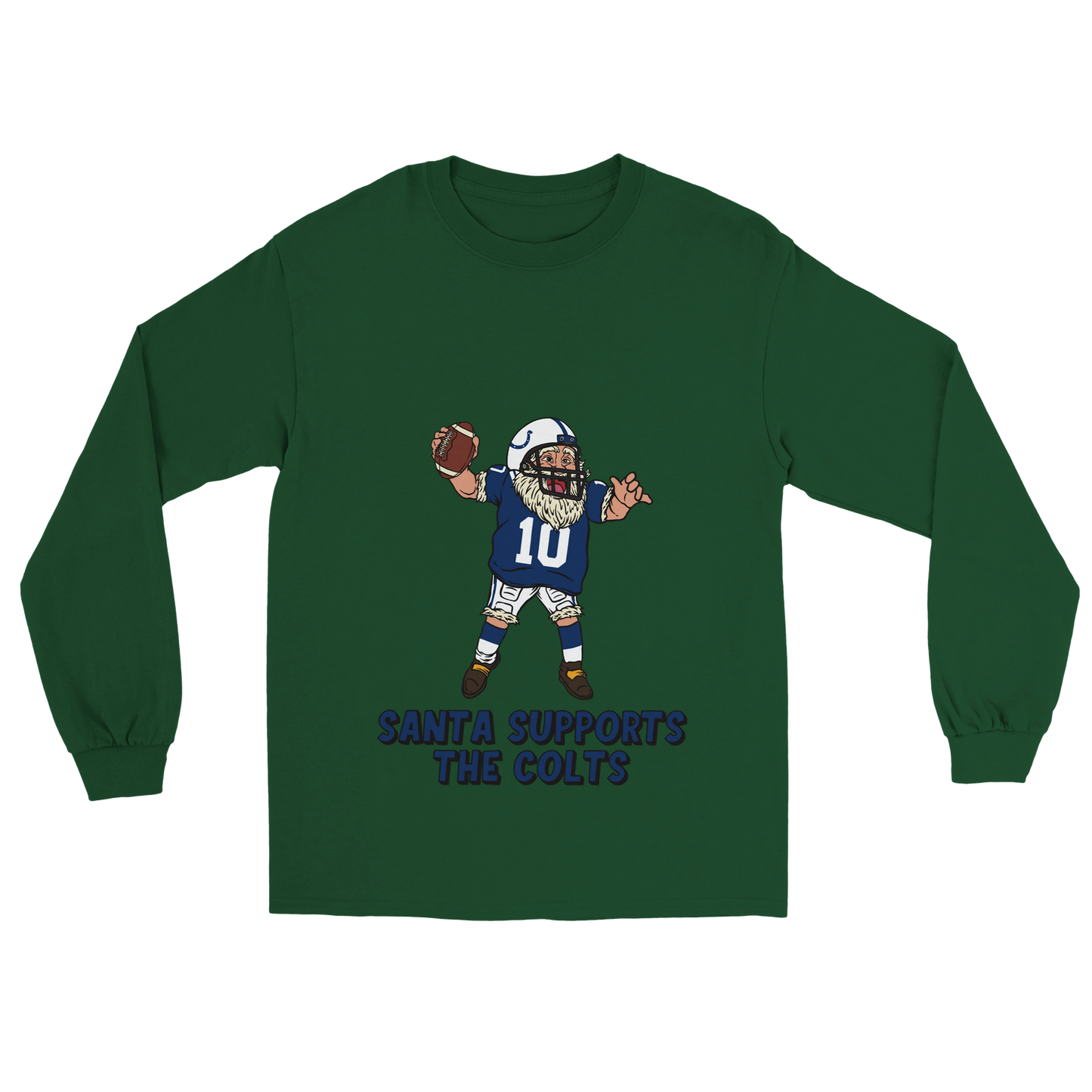 Indianapolis Colts Unisex Longsleeve Santa T-shirt