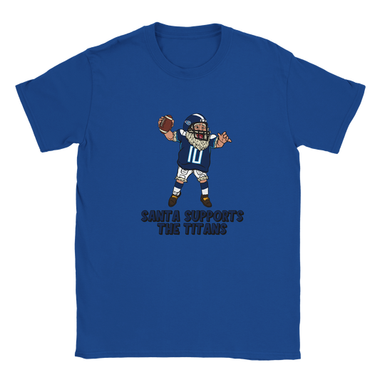 Tennessee Titans Kids Crewneck Santa T-shirt