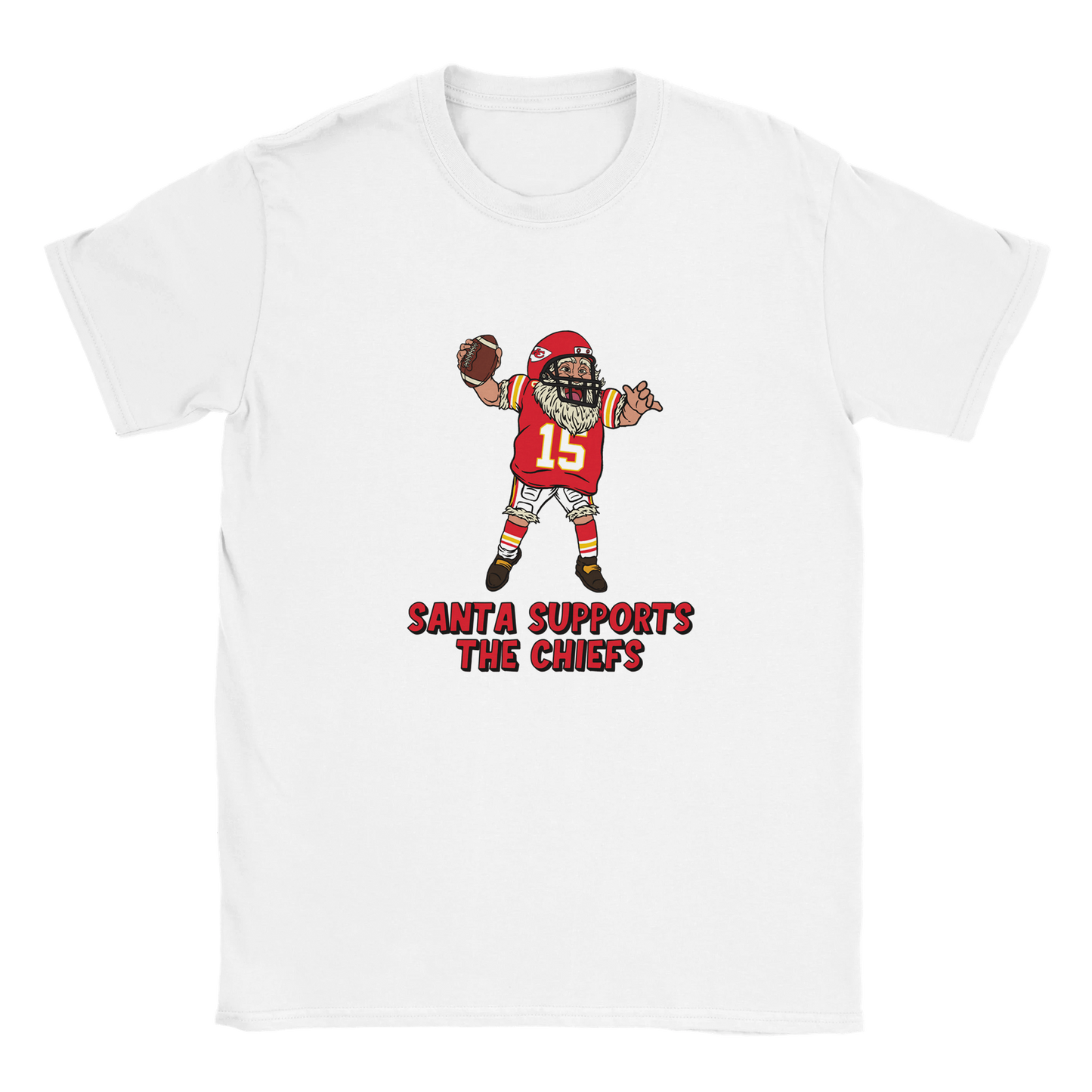 Kansas City Chiefs Kids Crewneck Santa T-shirt