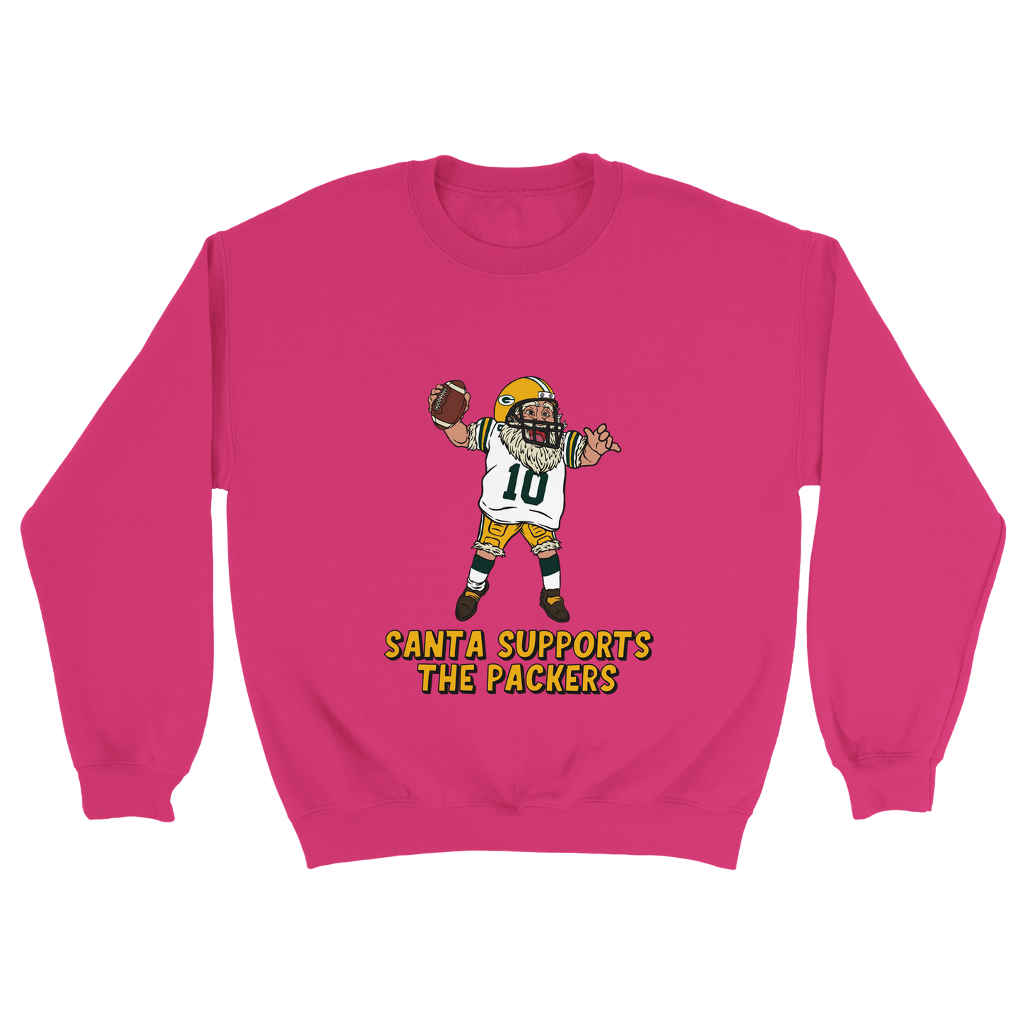 Green Bay Packers  Unisex Crewneck Santa Sweatshirt