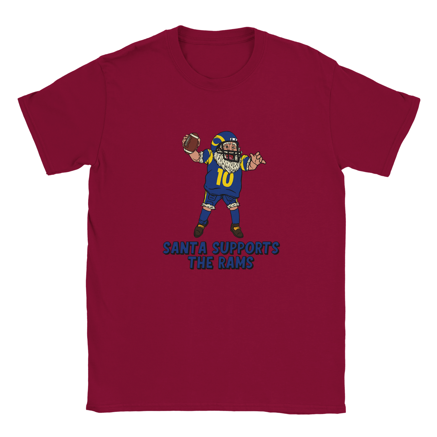 Los Angeles Rams Kids Crewneck Santa T-shirt