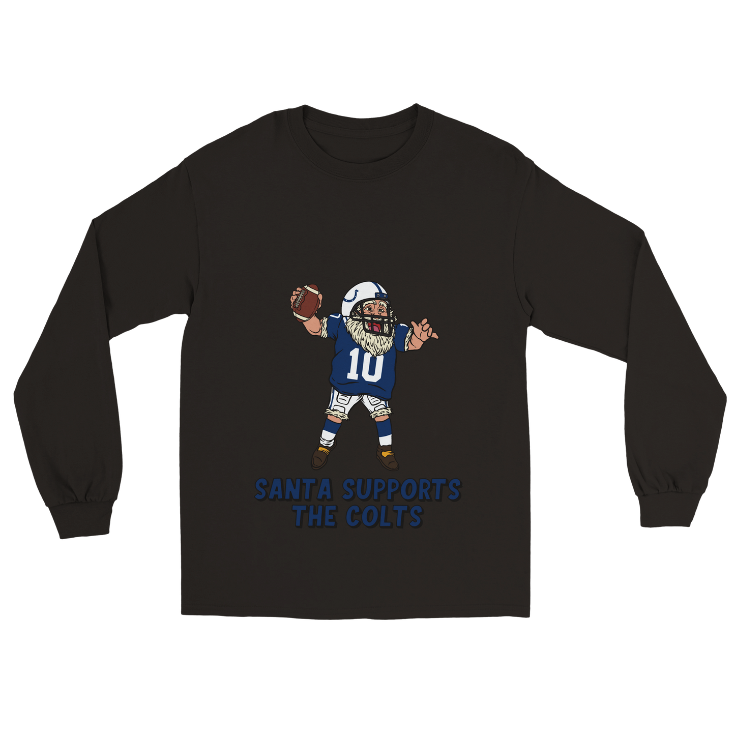 Indianapolis Colts Unisex Longsleeve Santa T-shirt