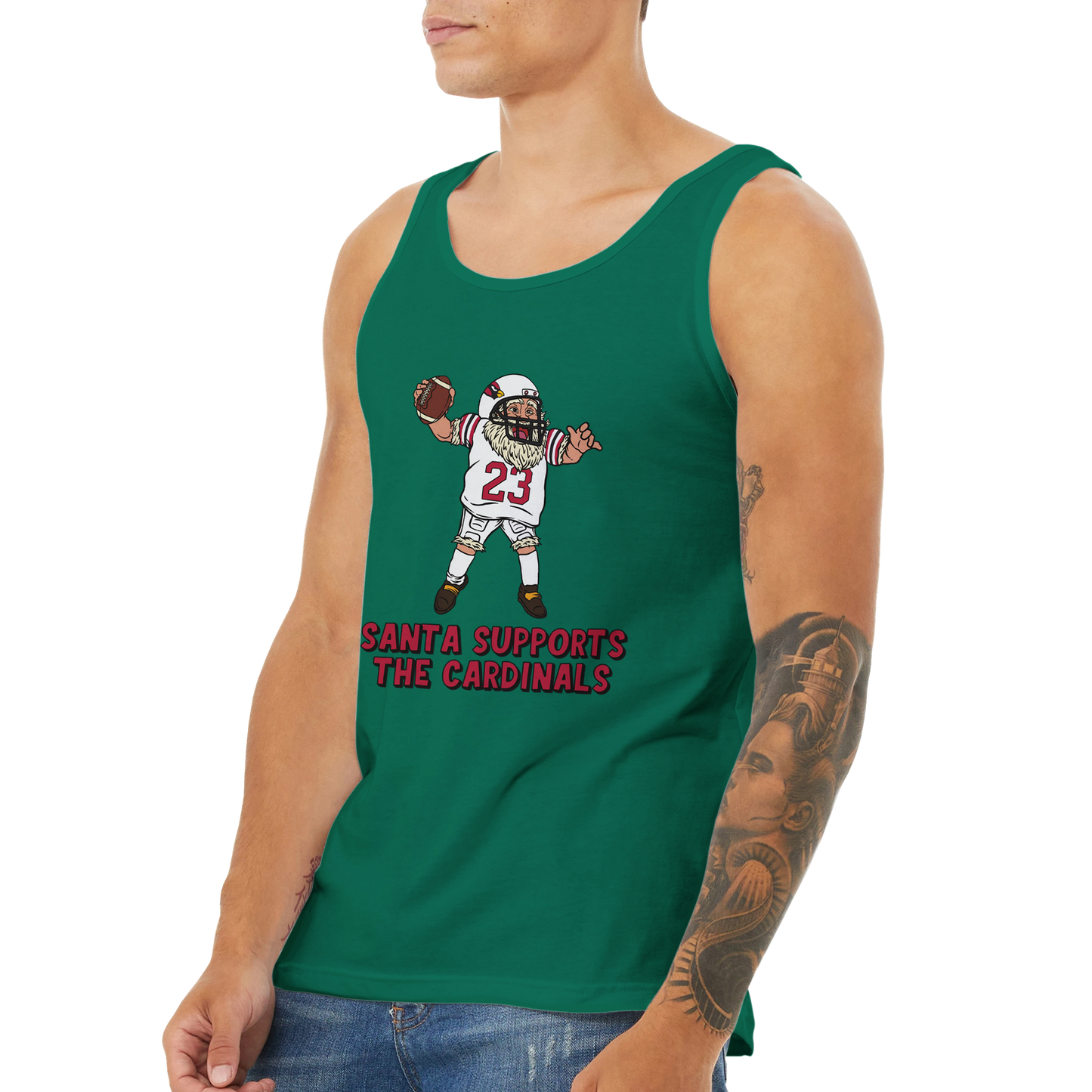 Arizona Cardinals Unisex Santa Tank Top