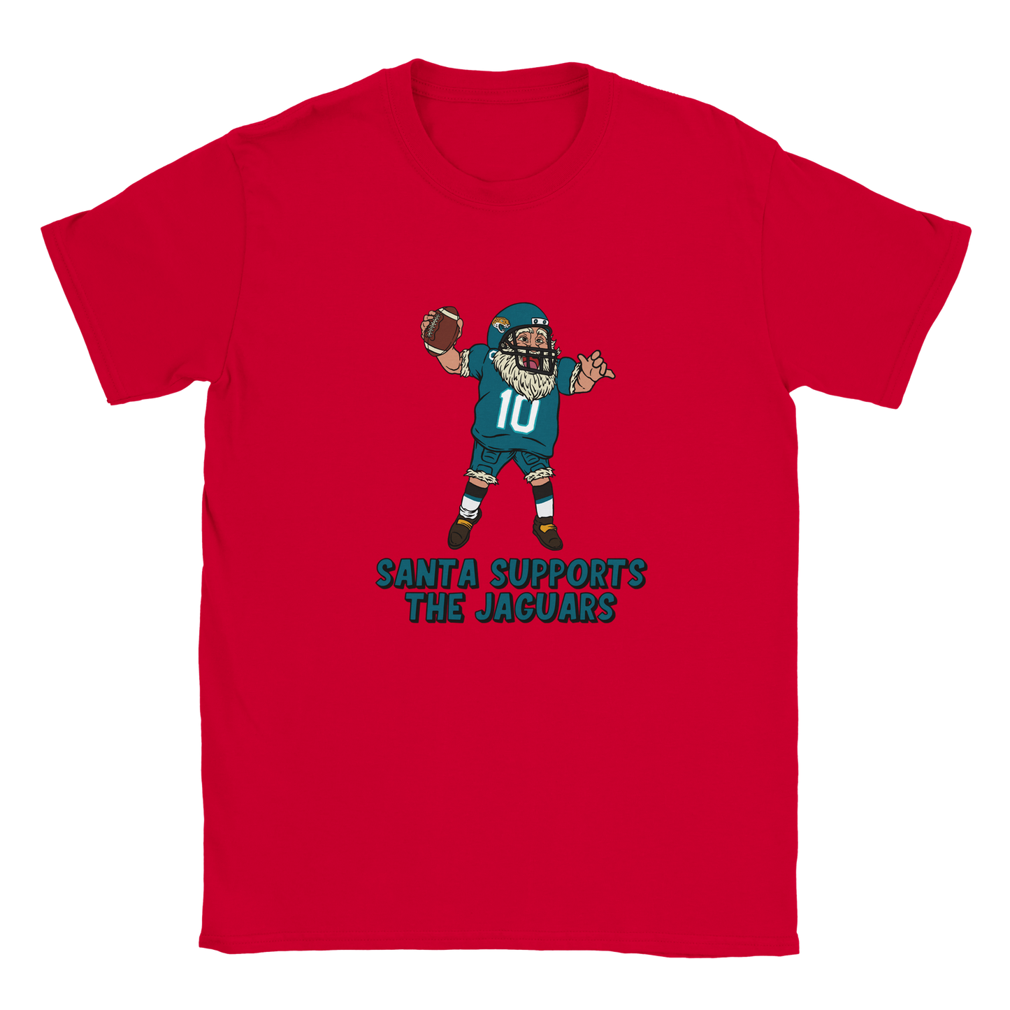 Jacksonville Jaguars Kids Crewneck Santa T-shirt