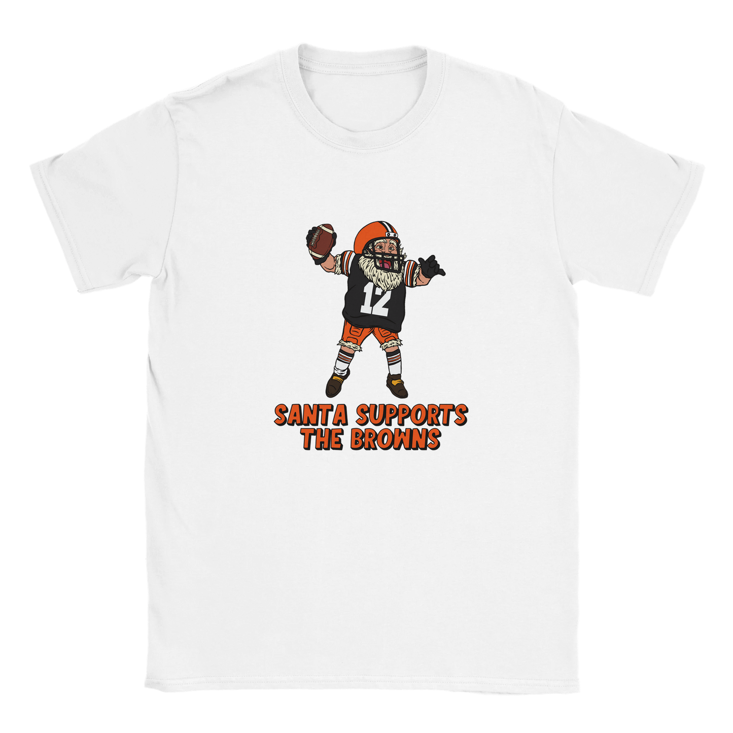 Cleveland Browns Kids Crewneck Santa T-shirt