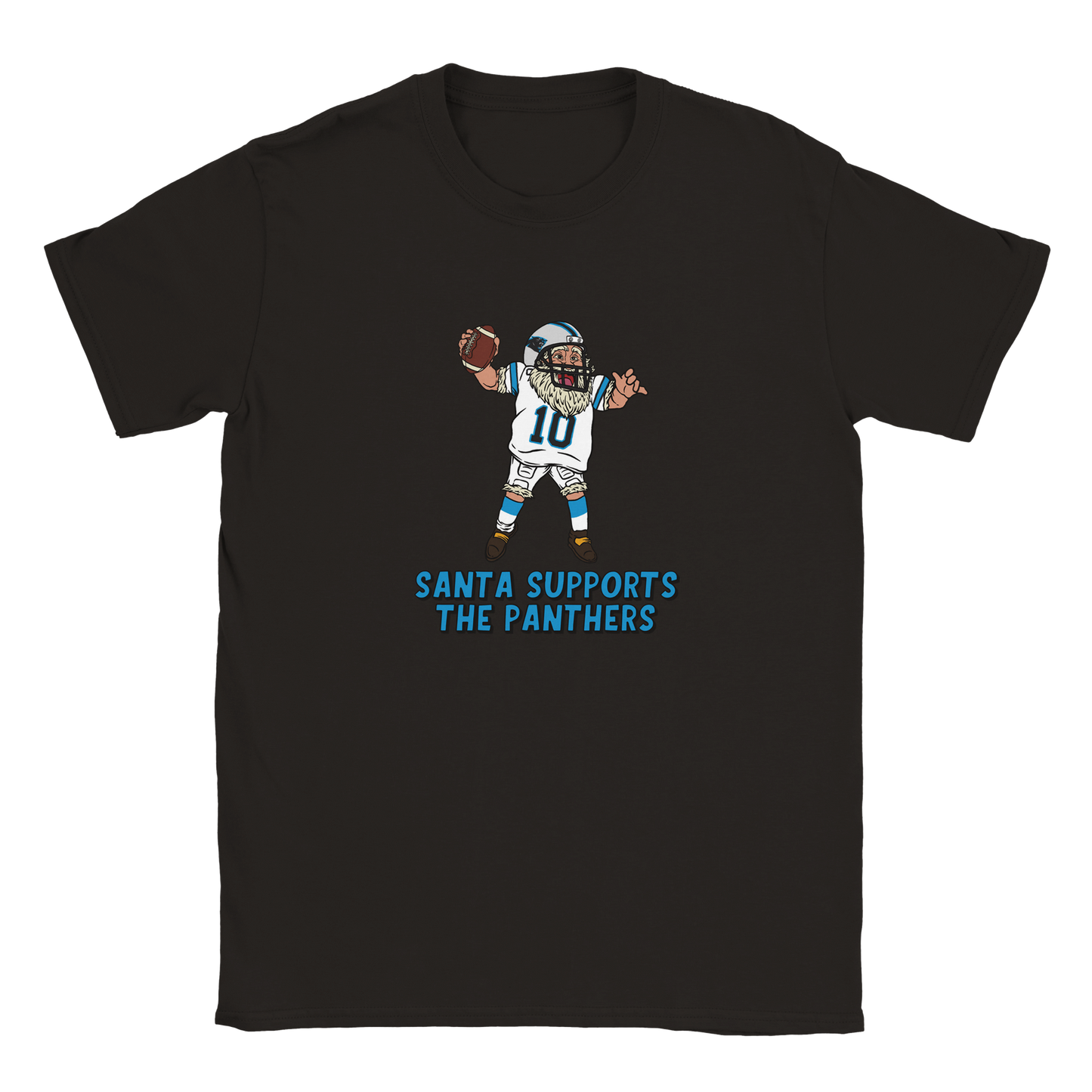 Carolina Panthers Kids Crewneck Santa T-shirt