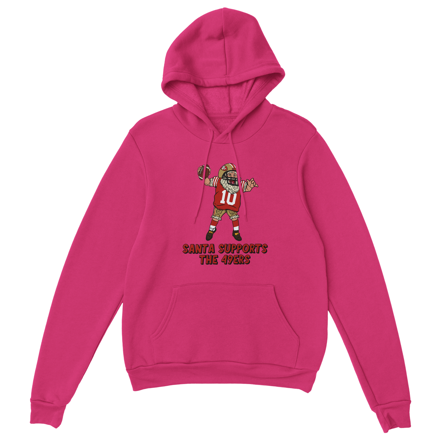 San Francisco 49ers Unisex Pullover Santa Hoodie