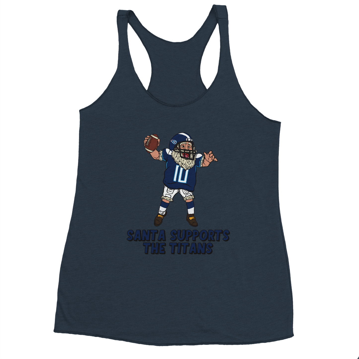 Tennessee Titans Women's Racerback Santa Tank Top