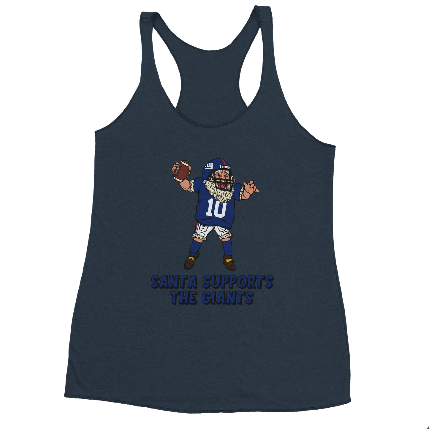 New York Giants Women's Racerback Santa Tank Top