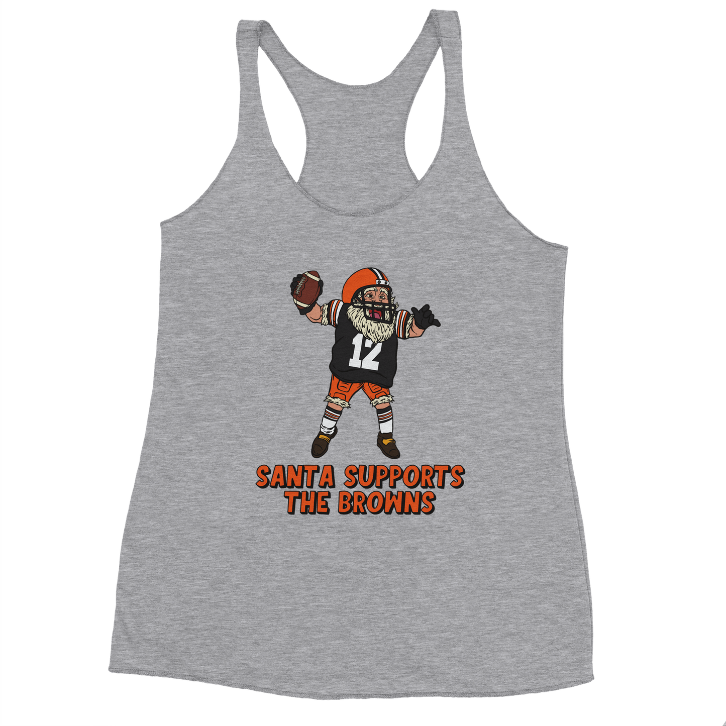 Cleveland Browns Women's Racerback Santa Tank Top