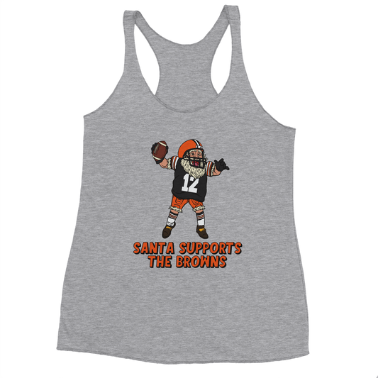 Cleveland Browns Women's Racerback Santa Tank Top