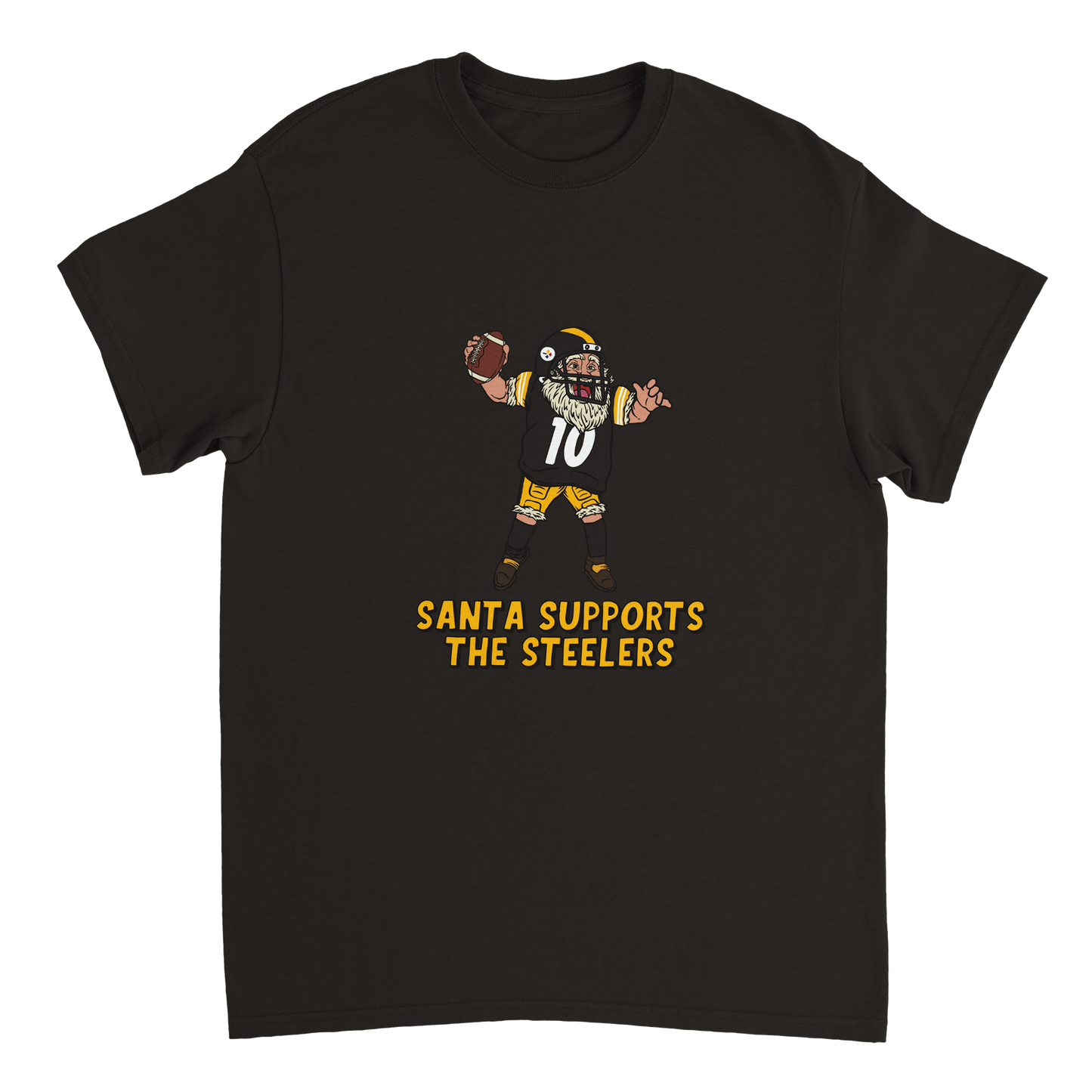 Pittsburgh Steelers Unisex Crewneck Santa T-shirt