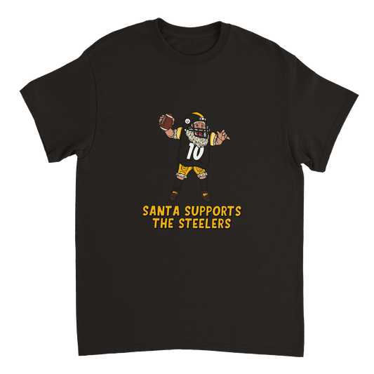 Pittsburgh Steelers Unisex Crewneck Santa T-shirt