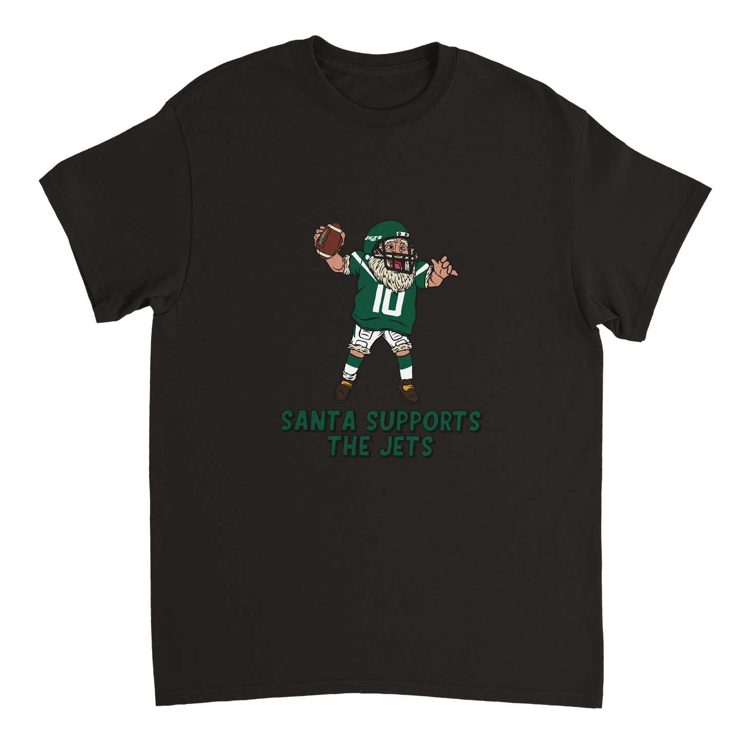 New York Jets Unisex Crewneck Santa T-shirt