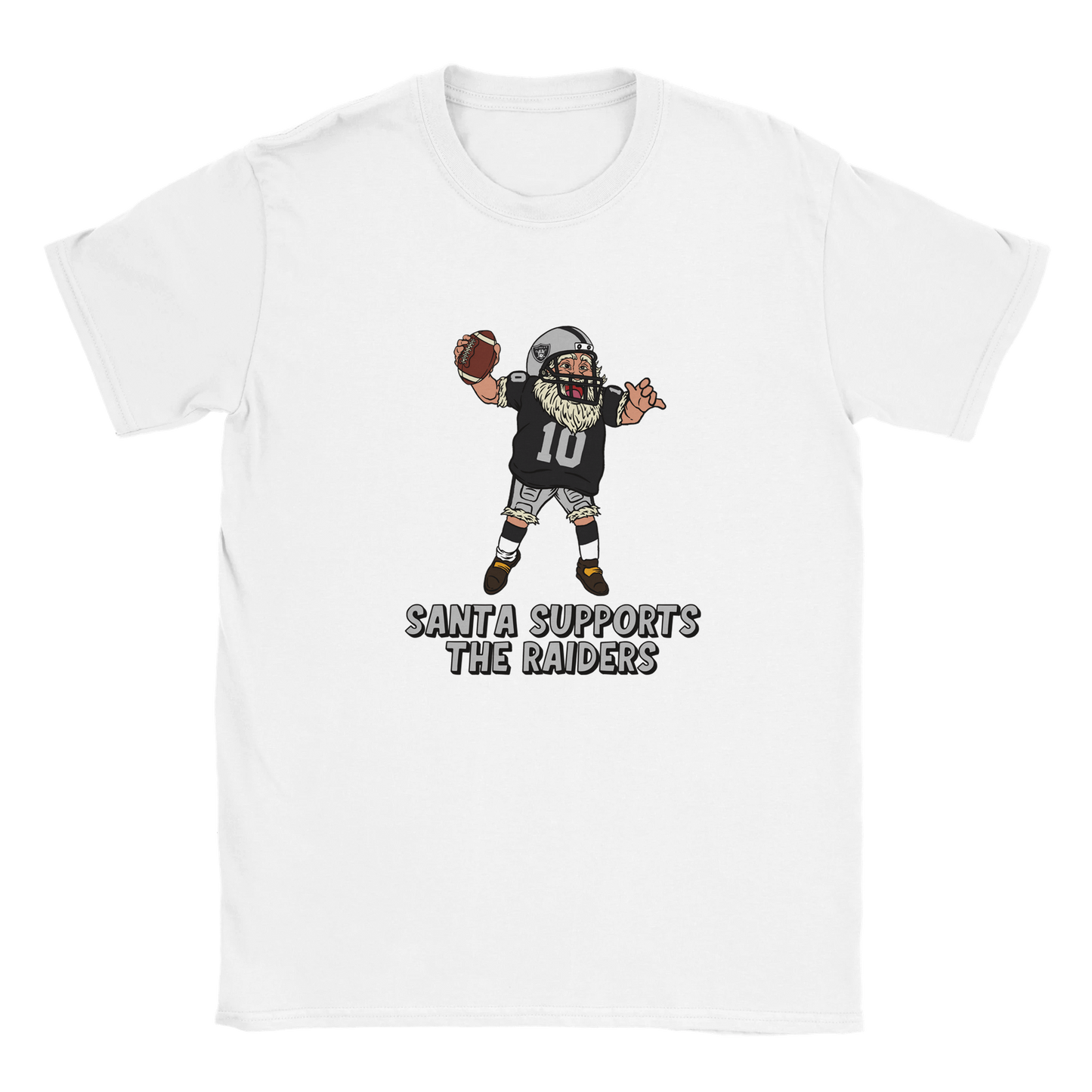 Las Vegas Raiders Kids Crewneck Santa T-shirt