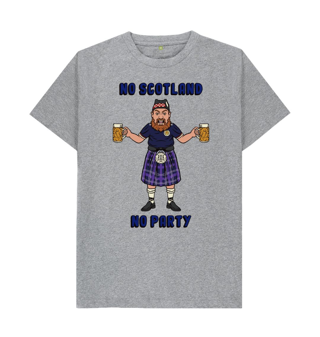 Athletic Grey No Scotland No Party Euro 2024 T-shirt