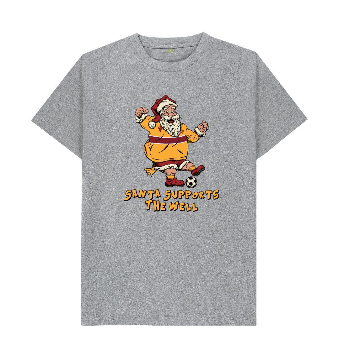 Athletic Grey Motherwell Men's Santa T-shirt