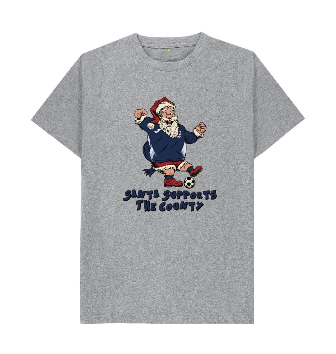 Athletic Grey Ross County Men's Santa T-shirt