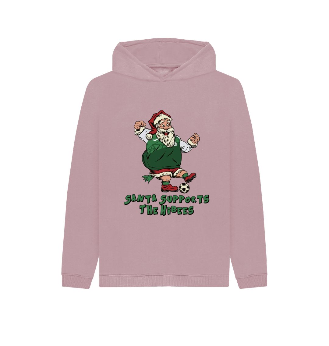 Mauve Hibernian Kids Santa Hoody