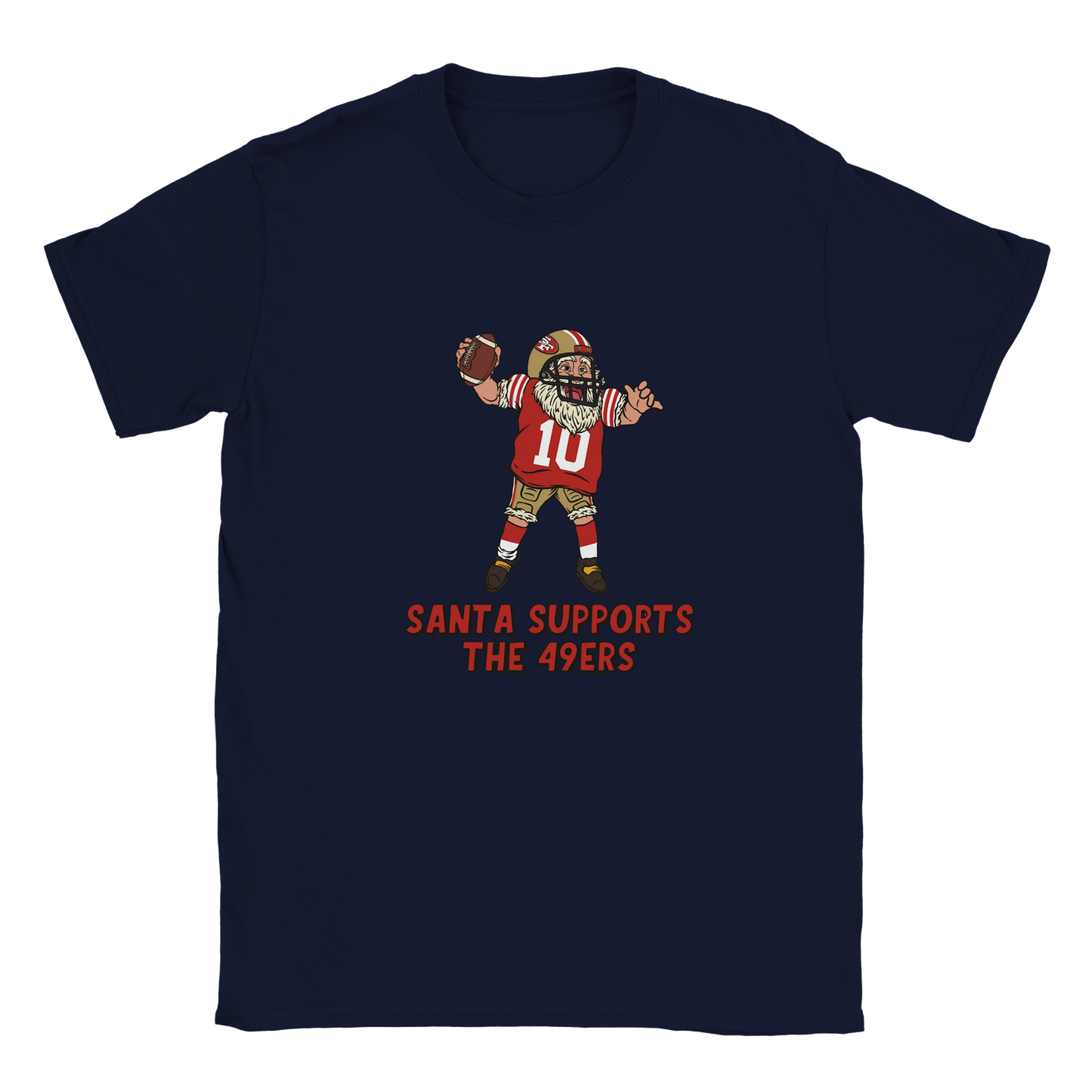 San Francisco 49ers Kids Crewneck Santa T-shirt