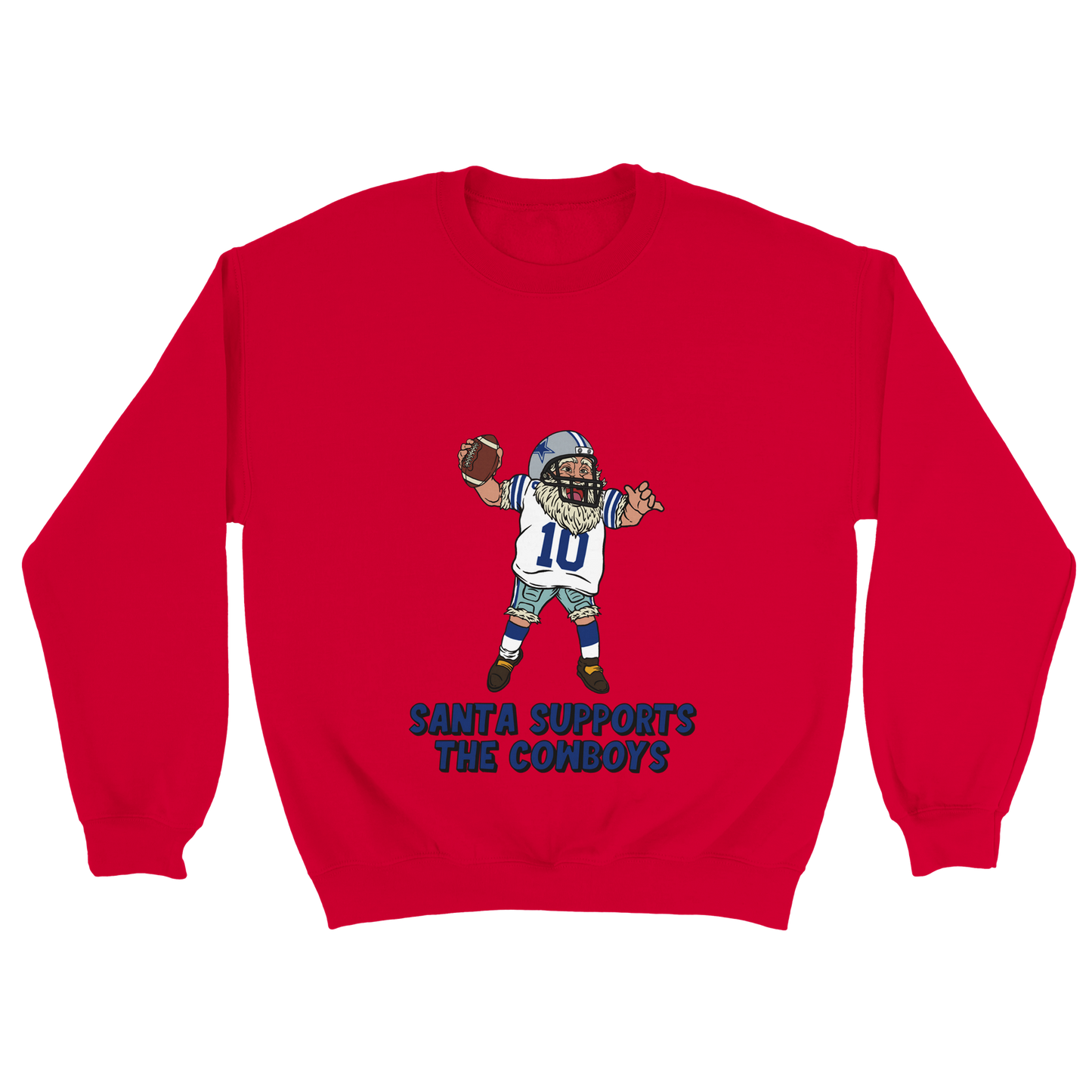 Dallas Cowboys Unisex Crewneck Santa Sweatshirt