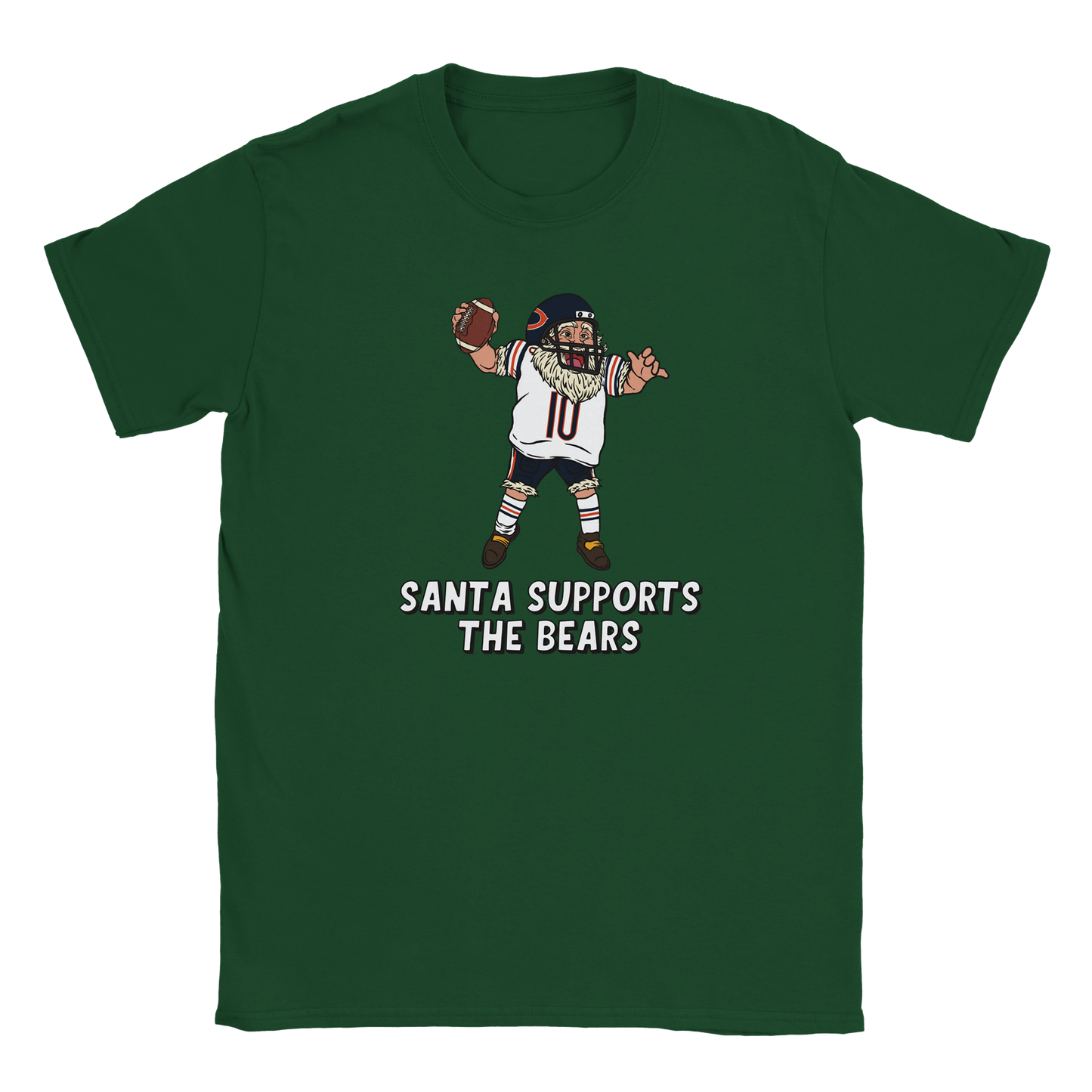 Chicago Bears Kids Crewneck Santa T-shirt