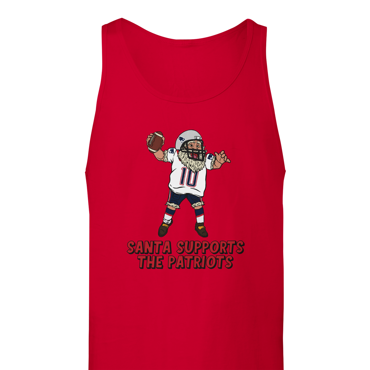 New England Patriots Unisex Tank Santa Top