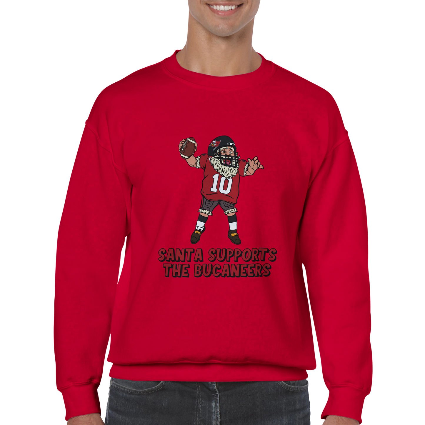 Tampa Bay Buccaneers Unisex Crewneck Santa Sweatshirt