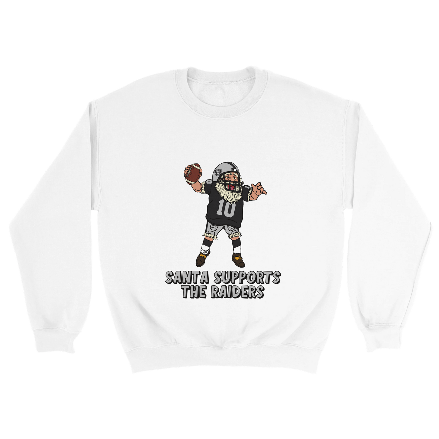 Las Vegas Raiders Unisex Crewneck Santa Sweatshirt