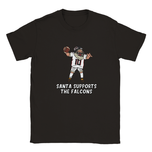 Atlanta Falcons Kids Crewneck Santa T-shirt