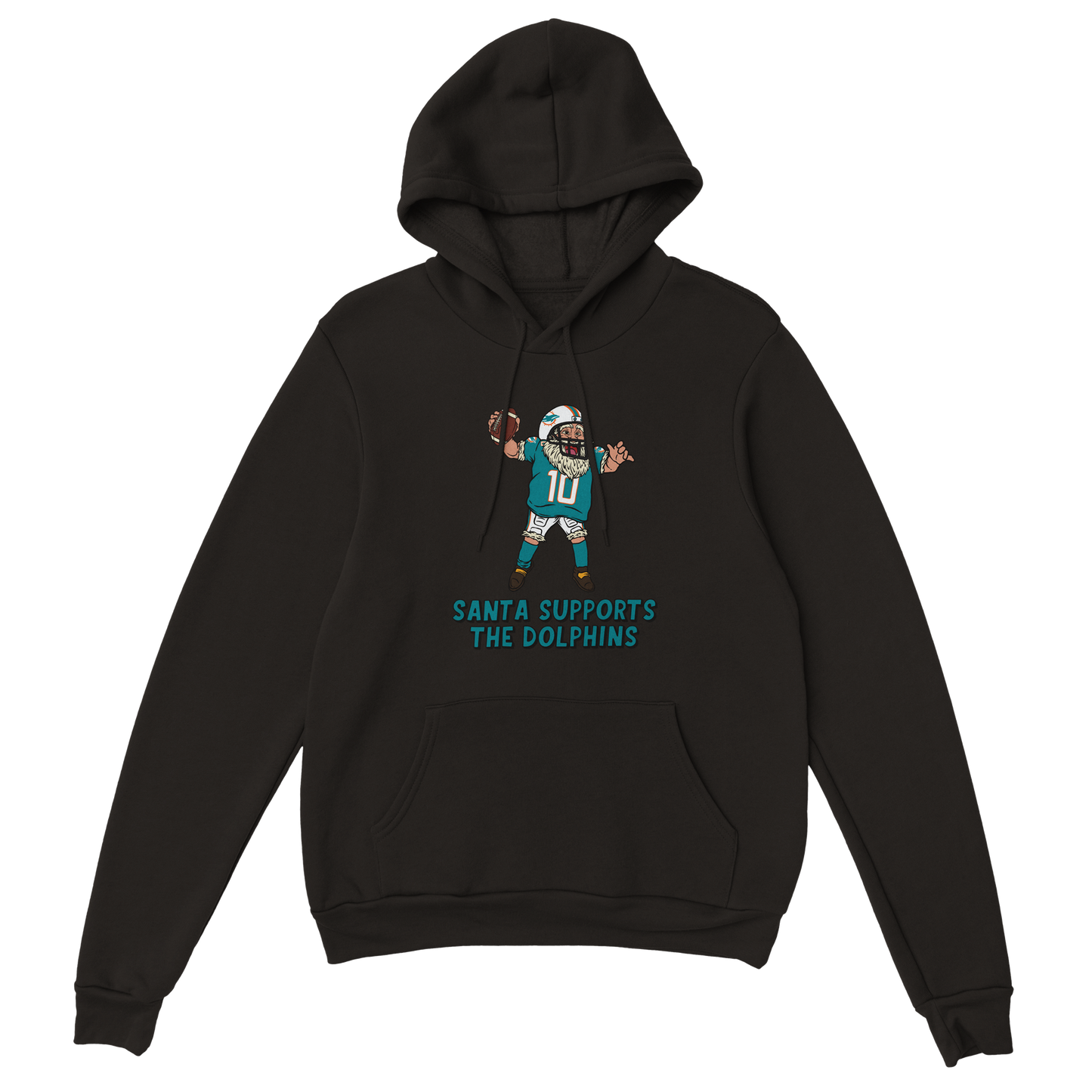 Miami Dolphins Unisex Pullover Santa Hoodie