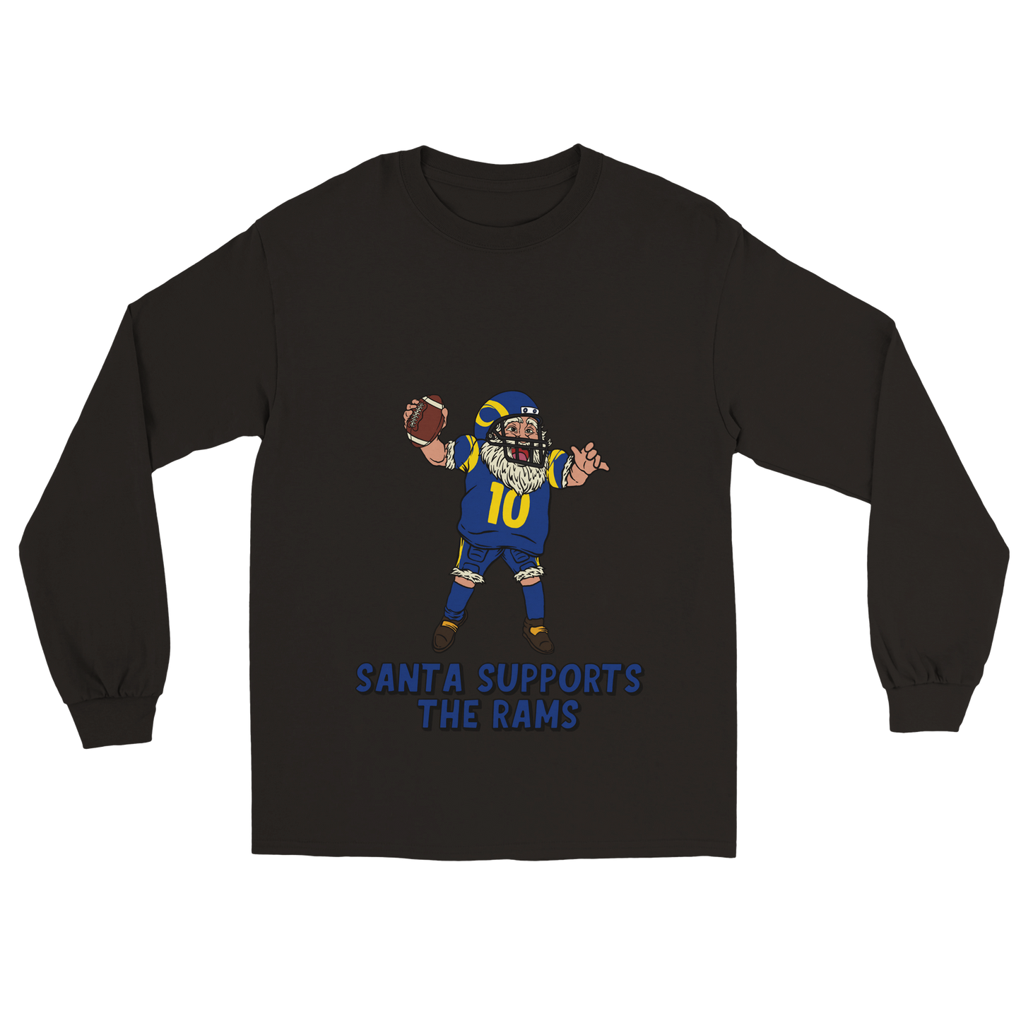 Los Angeles Rams Unisex Longsleeve Santa T-shirt