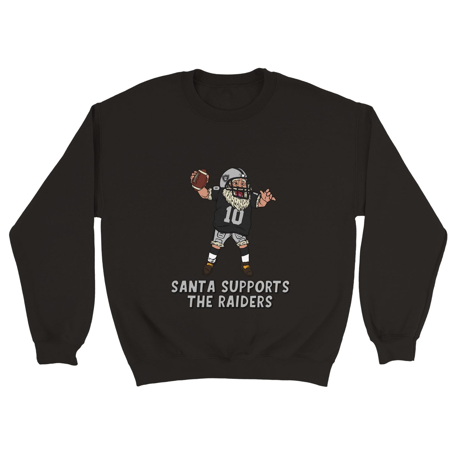 Las Vegas Raiders Unisex Crewneck Santa Sweatshirt