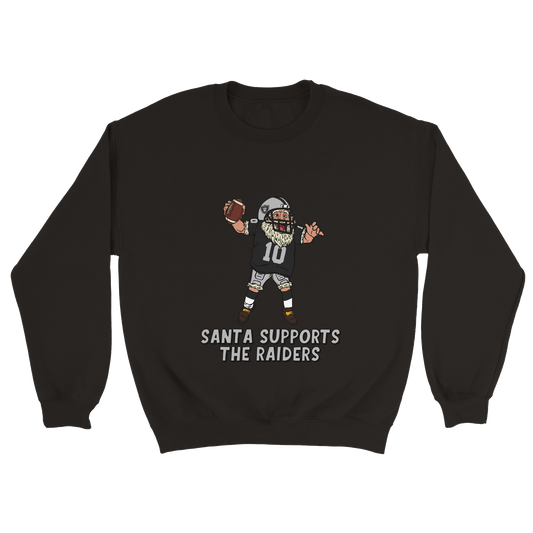 Las Vegas Raiders Unisex Crewneck Santa Sweatshirt