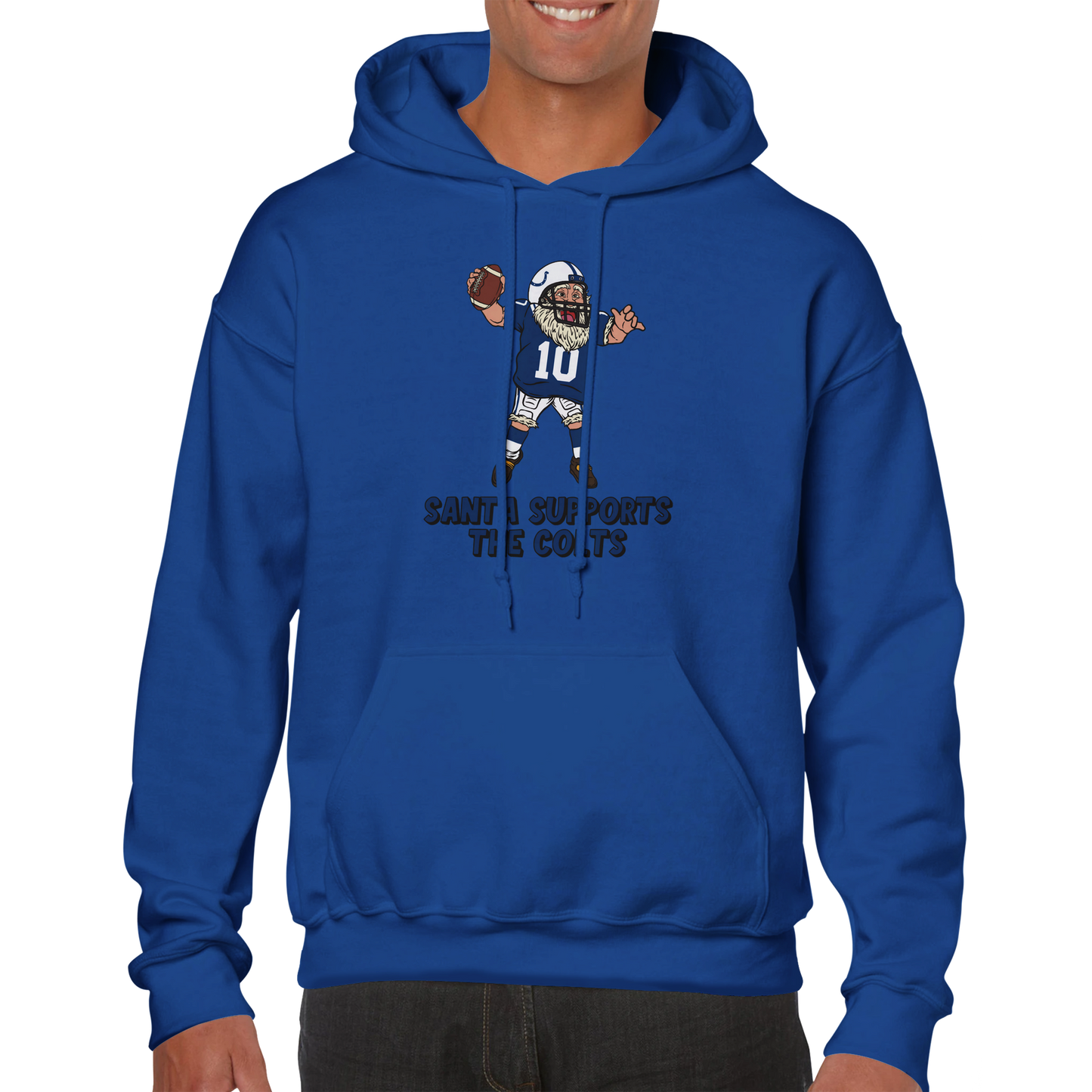 Indianapolis Colts Unisex Pullover Santa Hoodie