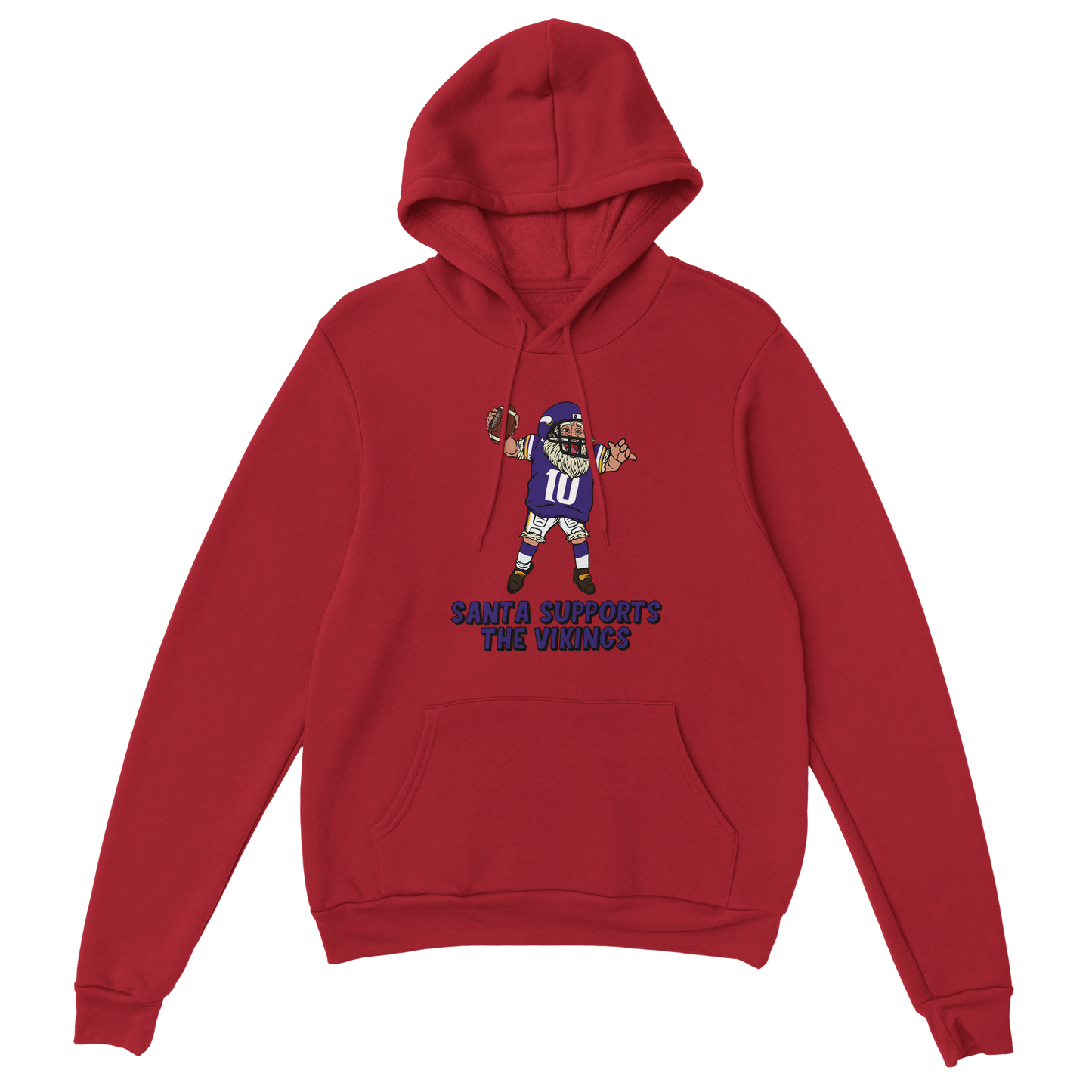 Minnesota Vikings Unisex Pullover Santa Hoodie