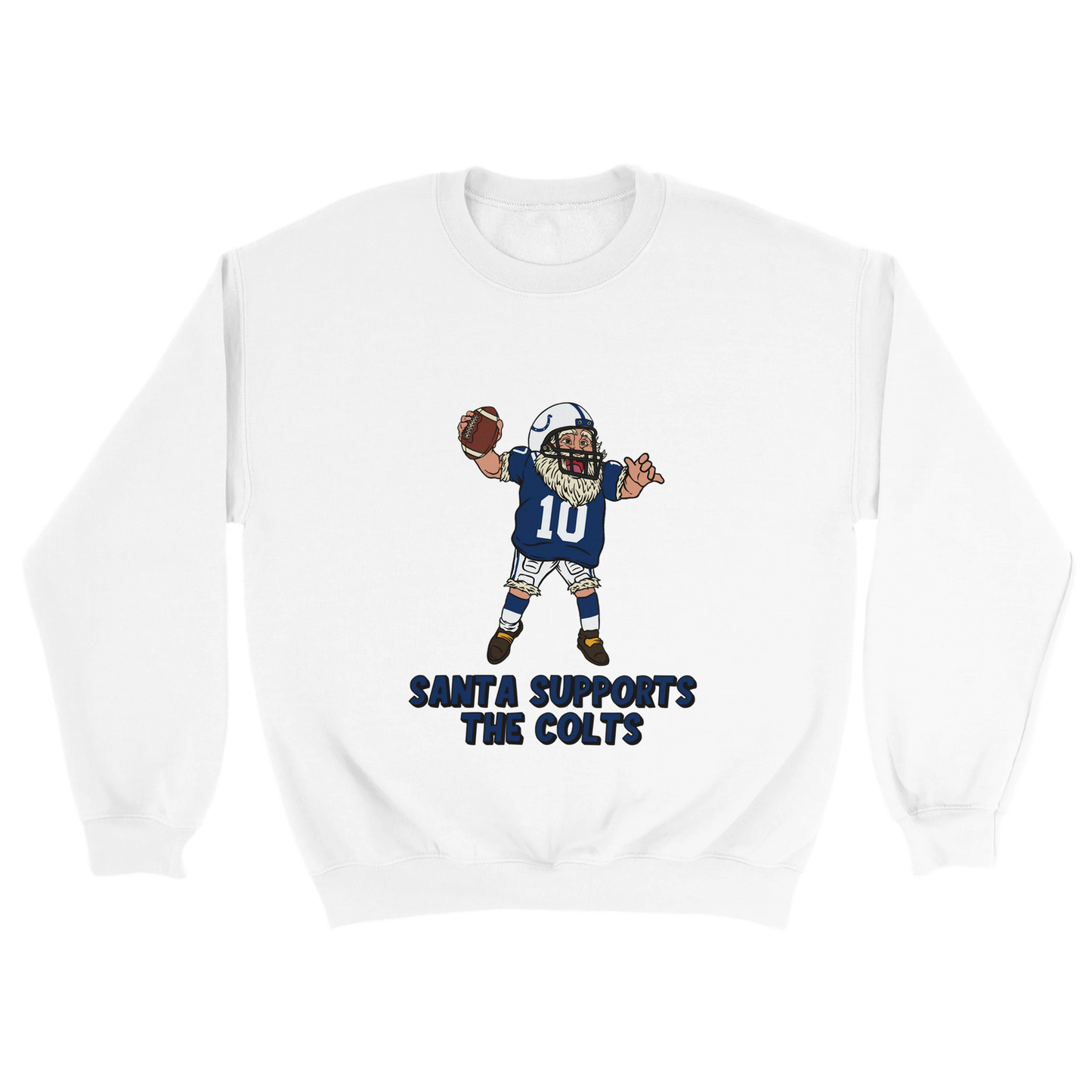 Indianapolis Colts Unisex Crewneck Santa Sweatshirt