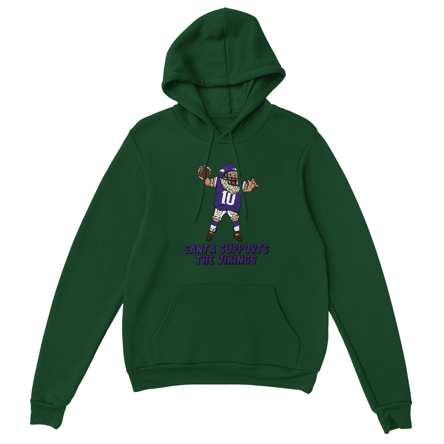 Minnesota Vikings Unisex Pullover Santa Hoodie