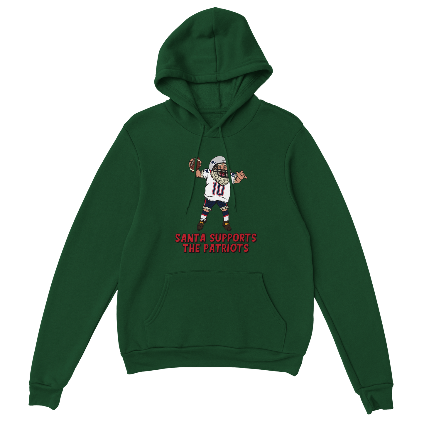 New England Patriots Unisex Pullover Santa Hoodie